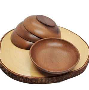 Elegante Tazón de Madera Natural Resistente al Calor para Servir en Cocina, Restaurante o Fiestas |   Tazón Multiusos Ecológico - Product Image 3