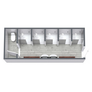 <strong>20ft</strong> 40ft Best Lowes Assembly Prefab Outdoor Portable Mobile Public <strong>Container</strong> House Homes Toilets Shower Bathroom Cabin for Sale - Product Image 1