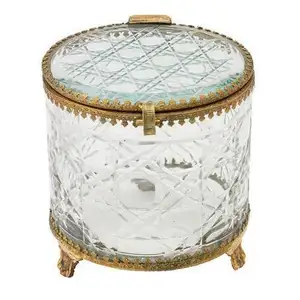 Christmas Gift Packaging Decorative Trinket Box Durable Quality Handmade Decorative Glass Jewellery Box For Best Price