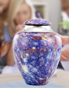 Mercury Planet Urn Metal Cremación Urna conmemorativa única para cenizas humanas Urna funeraria para cenizas de adultos - Product Image 4