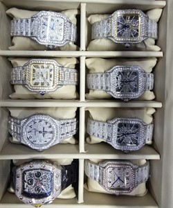 Reloj Deportivo Clásico al por Mayor, Relojes de Lujo con Moissanita, Pasan el Probador de Diamantes, Alta Calidad, Correa de Goma Colorida, Cristal de Zafiro - Product Image 4