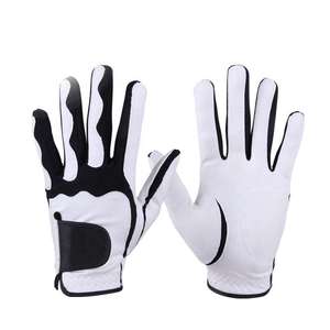 Gants de golf en cuir véritable de haute qualité personnalisés avec poignées, paume souple antidérapante et séchage rapide - Vente en gros de peau de mouton - Product Image 1