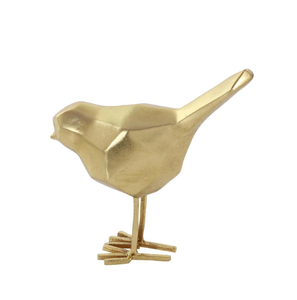 Adorno Decorativo de Estilo Contemporáneo con Diseño de Pavo Real Dorado, Decoración Artística Minimalista para el Hogar u Hotel, Ornamento Metálico Abstracto - Product Image 6