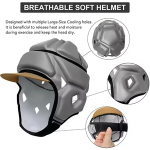 Casque de rugby Softshell 7on7 7V7 respirant, casque de football américain, casque de boxe, casque de football américain à drapeau, casque de rugby à coque souple - Product Image 3