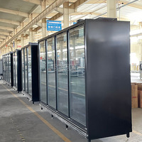 Réfrigérateur commercial vertical à porte vitrée pour supermarché