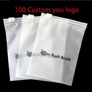 Hot Selling Custom Zip <b>Lock</b> PE Bags Logo Printed Clothing Packaging <b>for</b> Food and Supermarket Use - Product Image 3