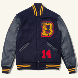 Letterman matelassé vers le bas personnalisé satin bomber baseball vêtements d'hiver pour hommes varsity slim fit vestes - Product Image 6