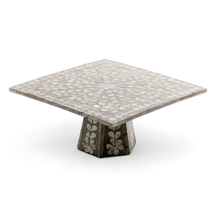 Support à gâteau en nacre, artisanat en coquillage fait à la main pour la présentation de gâteaux et de desserts, fabricant direct du Vietnam - Product Image 1