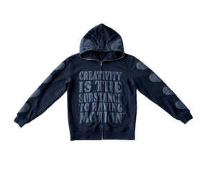 Top Trending Design Custom Venta al por mayor de algodón Sudaderas con capucha Streetwear Winter Puff Print Zip Up Oversized Unisex Hoodies - Product Image 2