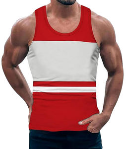 เสื้อกล้ามออกกำลังกายระบายอากาศได้ดีสำหรับผู้ชายเครื่องแต่งกายแนวสตรีทเสื้อออกกำลังกายสำหรับยิม - Product Image 3