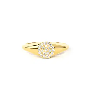 Ослепительный натуральный бриллиант 14K из чистого золота мужское кольцо поставщик оптовик ювелирные изделия для подарков подлинное кольцо с бриллиантом
