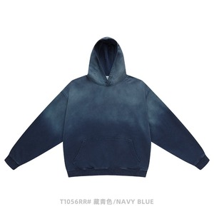 Sweat à capuche en coton molletonné lourd, personnalisé, effet vieilli, délavé à l'acide, respirant et à séchage rapide pour l'hiver – Vente en gros - Product Image 4