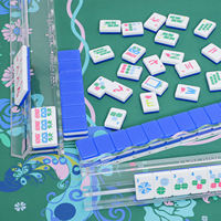 Règle de Mahjong Yunjing en Acrylique Magnétique, Tapis de Mahjong Américain Moderne de Luxe, Transparent Cristallin, Portable, Table Assortie en Option