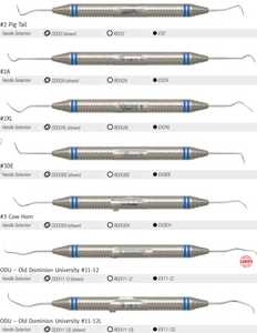 Source d'alimentation manuelle d'instruments chirurgicaux dentaires rigides longs standard de Gracey - Product Image 2