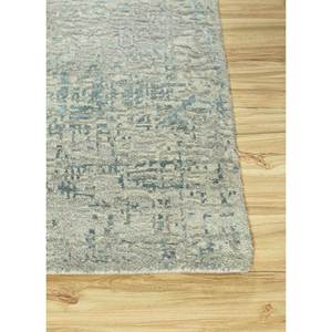 Uvenuti Abstract Pattern Wool & Bamboo Silk Rug Grey & <b>Black</b> Hand Knotted for Home Use-(1502) - Product Image 4
