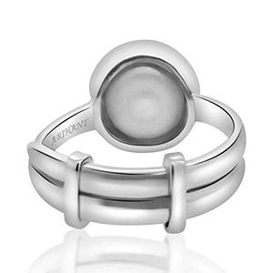NOVAMART Fine Natural IIGS Certified 4.25 Ratti 12.25 <b>Silver</b> <b>Ring</b> with Moti (Pearl) Astrological Gemstone <b>Adjustable</b> Pearl Whole - Product Image 5