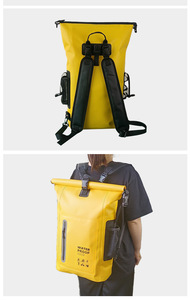Bolsa Impermeable para Exteriores, Bolsa Seca Enrollable de PVC, Mochila Impermeable para Surf, Natación, Kayak, Navegación - Product Image 3