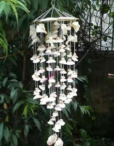 Carillons éoliens extérieurs fabriqués à partir de coquillages naturels pour décoration de jardin et de patio - Product Image 2