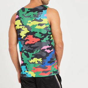 Débardeurs personnalisés pour hommes 2026, impression par sublimation, séchage rapide, respirants, avec design et logo personnalisés – Vente en gros - Product Image 4