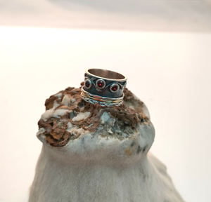 Anillo de bodas de plata de ley 925 más vendido para mujer, piedra preciosa granate Natural etérea, pura de alta calidad para fiestas - Product Image 1