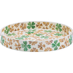 Plateau d'incrustation de nacre de luxe fait à la main plateau de service en coquille de Capiz pour mariage décor côtier maison et hôtel - Product Image 3