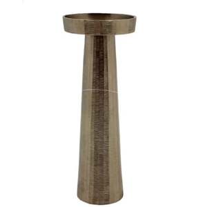 Maison Table Top Décoration Premium Qualité Métal Laiton Plaqué Aluminium Bougeoir Pilier Design Moderne Bougie Votive - Product Image 1