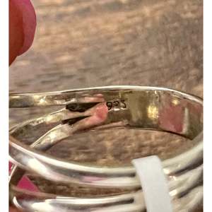 Southwest Handmade Kingman Turquoise & Sterling Silver <b>Adjustable</b> Climber <b>Ring</b> Size 6.5 Bezel Setting Perfect Gift - Product Image 5