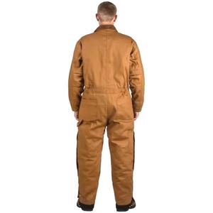 Ventes directes d'usine, combinaison en coton imperméable, couleur et taille personnalisées, marron, vêtements de travail de sécurité, uniformes pour hommes, uniformes pour usage industriel - Product Image 2