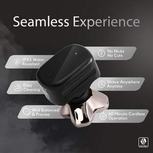 Afeitadora Eléctrica Inalámbrica para Hombre, Cabezal de Afeitado con Triple Cuchilla, Uso en Seco/Húmedo/Impermeable (IPX7), Mini Afeitadora Eléctrica Corporal, Enchufe UK - Product Image 4