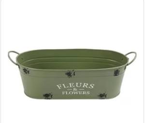 Juego de dos tinas de bebidas de metal escalonadas con asas para eventos rústicos de exhibición de bebidas de fiesta o juego de entretenimiento al aire libre - Product Image 3