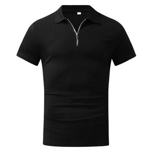 Ropa Deportiva para Hombre, Camisetas de Verano 100% Poliéster Antiarrugas, Manga Corta, Estampadas, en Stock, Color Sólido - Product Image 5