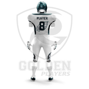Maillots et uniformes de football américain sur mesure, respirants, grandes tailles, service OEM, 100% polyester - Product Image 3