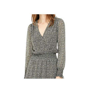 Abito lungo da donna Michael Kors verde floreale a maniche lunghe con tecnica all'uncinetto, traspirante e naturale, ideale per il giorno, taglia XS - Product Image 2