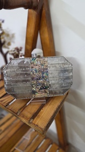 Bolso de mano para boda de madreperla, bolso de fiesta para fregona, bolso de noche nupcial, fabricantes al por mayor de India - Product Image 2