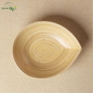 Tazón de Bambú Tejido a Mano con Curvas Orgánicas, Textura Natural en Capas, No Tóxico, Ecológico, Apto para Lavavajillas, Diseño Rústico - Product Image 3