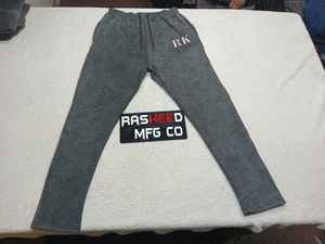 Conjunto Deportivo de Pantalones y Sudadera Extra Grandes para Hombre, Personalizado, 100% Algodón, con Cierre, Lavado Ácido, Pedrería, Chándal - Product Image 5