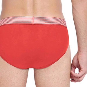 La mejor oferta de ropa interior cómoda de secado rápido para hombre, ropa interior sin costuras de algodón Spandex, Bóxer corto con estampado de logotipo a rayas personalizado Oem - Product Image 4