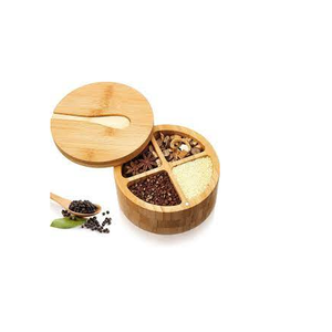 Récipient à sel et poivre en bois avec couvercle en bois et taille personnalisée, prix bon marché et utilisation à la main pour un prix bas - Product Image 3