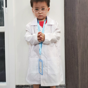 Bata de laboratorio unisex para hospital con mezcla de poliéster y algodón, servicio OEM de detección de agujas - Product Image 4
