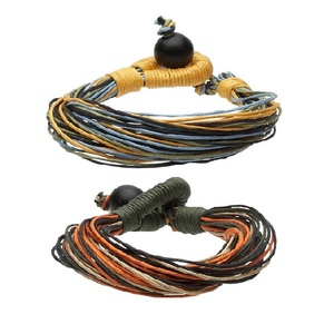 Pulsera de cuero Punk Vintage hecha a mano, brazaletes de cuero genuino multicapa trenzado ancho para hombres, accesorio de moda - Product Image 3