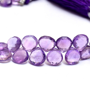 Cuentas de Amatista AAA+ de 8mm, Facetadas en Forma de Corazón, Amatista Brasileña Natural, Piedra Semipreciosa, Cuentas Sueltas para la Fabricación de Joyas - Product Image 2