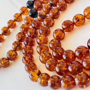 Zen Mala en ambre naturel de la Baltique, perles de Mala en ambre cognac - Product Image 3