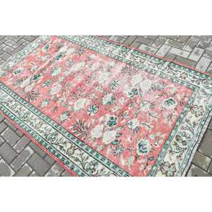 พรมวินเทจขนาด 4.5x7.9 ฟุต พรมตุรกี พรมสีแดงน้ำเงินล้วน - Product Image 4