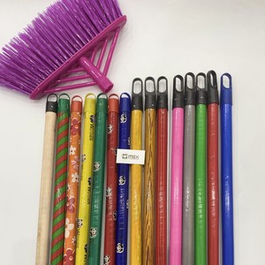 100% manche de balai à tête en PVC à grain de bois avec brosse et pelle à poussière marque GMEX expédition rapide - Product Image 1