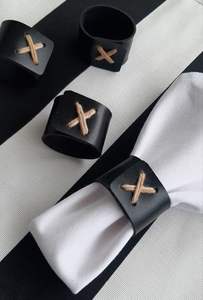 Anillos de Servilleta de Cuero Premium para Decoración de Mesa de Estilo Vintage, Experiencias Gastronómicas Formales y Ocasiones Elegantes - Product Image 4