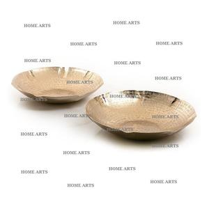 Juego de 3 cuencos para servir comida de diferentes tamaños Cuenco para servir chocolate de aluminio de calidad de lujo para uso en hoteles domésticos - Product Image 4