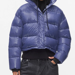 Veste d'hiver pour femmes OEM, chaude, à capuche, prix de gros, directement de l'usine, mode, fermeture éclair, vêtements d'extérieur décontractés, streetwear, doudoune 2026 - Product Image 3