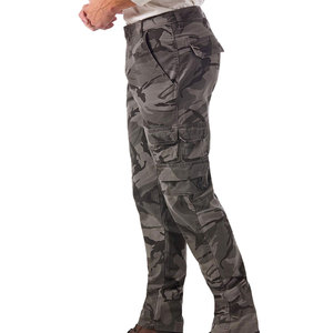 Pantalon cargo en tissu de haute qualité, design utilitaire, logo personnalisé disponible pour le streetwear décontracté - Product Image 4