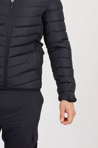 Vente en gros de blouson rembourré à capuche avec logo personnalisé Blouson léger coupe-vent chaud d'hiver à bulles pour hommes avec poches - Product Image 6