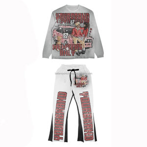 2025 conjunto de chándal con detalle de talla grande, conjunto de chándal de moda para mujer, chándal de dos piezas, conjunto de pantalones para correr, conjunto de alta calidad - Product Image 1